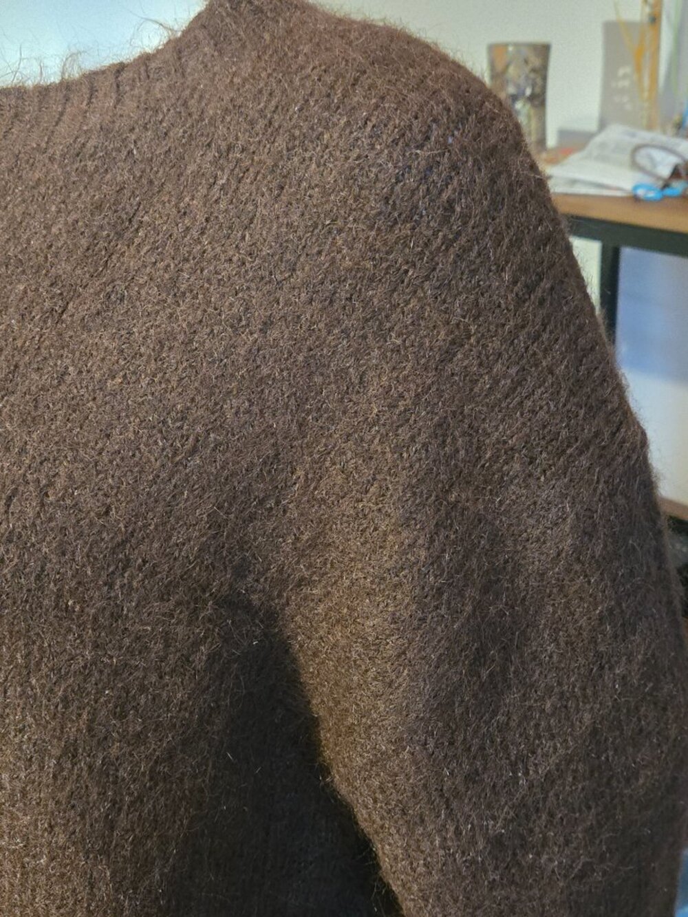 NEW FW2026 Brown wool Mix Sweater XL 14 - Picture 5 of 8